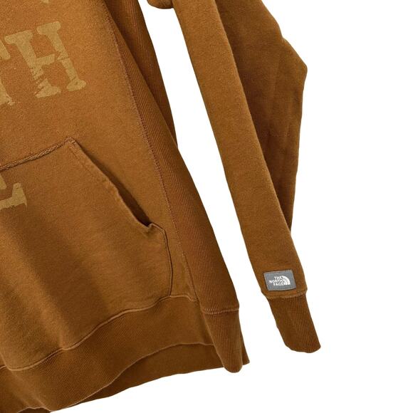 Men's M A5 summit series The North Face scenic mountain hoodie sweatshirt tan - Picture 4 of 6